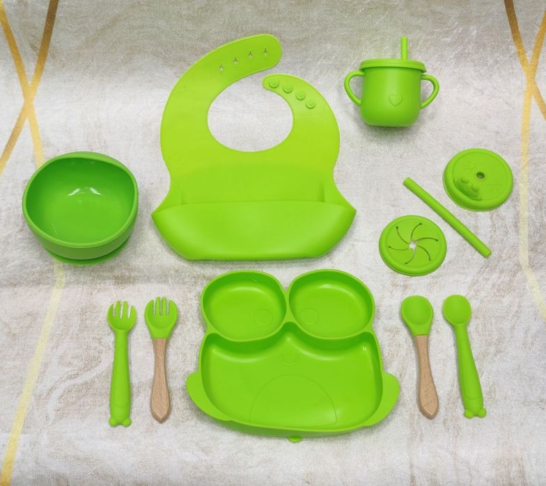 Детское  силиконовые посуда для кормления