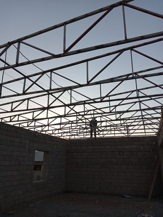 biz sizlar uchun xar hil turdagi tomlar katejlar stadionlarni o'rnatib