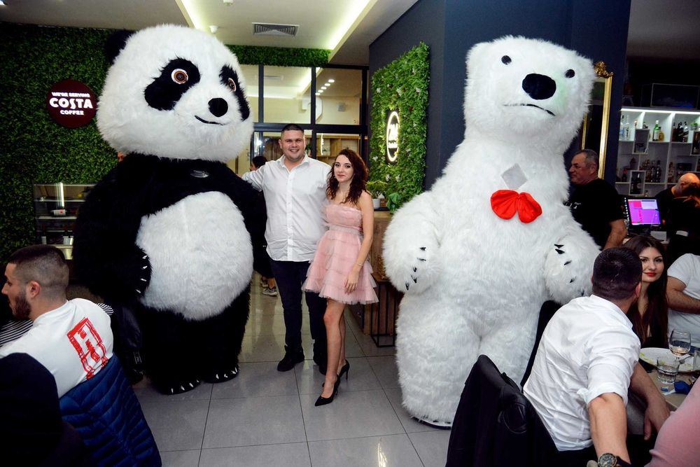 Гигантско Бяло Мече, Мики-мини маус ,Зайче парти Стич,Панда,Спайдърмен