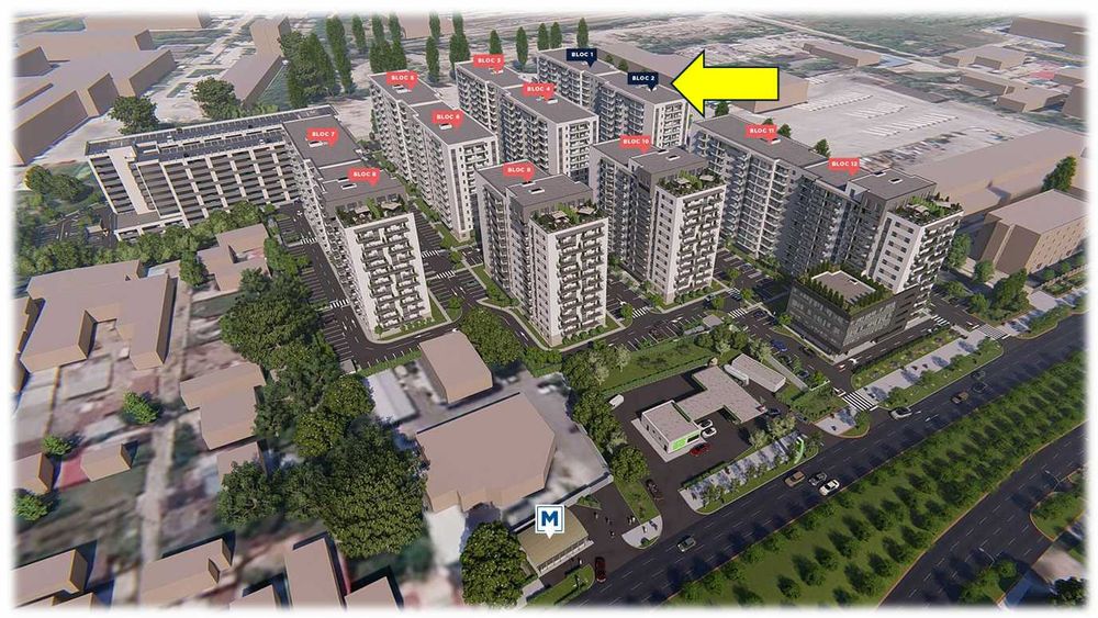 DIRECT PROPRIETAR - Apartament 3 Camere Mobilat + PARCARE teran - HILS