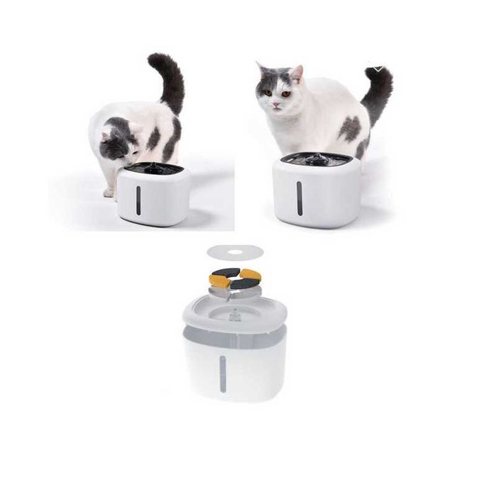 Фонтан за вода Mercado Trade, За домашни любимци, USB, 2,5л.