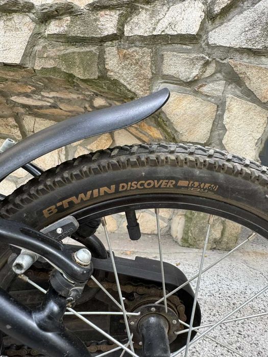 Детски велосипед BTWIN Dark Hero - 16 цола + помощни колела