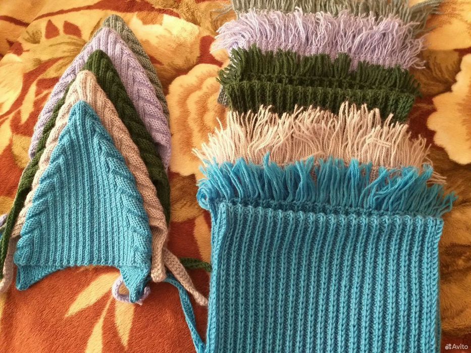 Костюмчик,Шапка с шарфом для детей от года