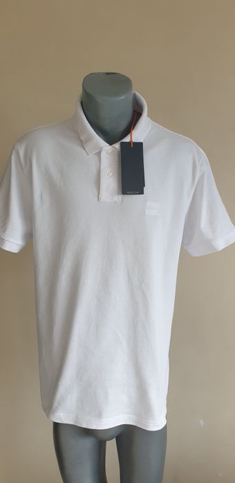 Hugo Boss Pique Cotton Slim Fit Stretch XL НОВО ОРИГИНАЛ Мъжка Тениска