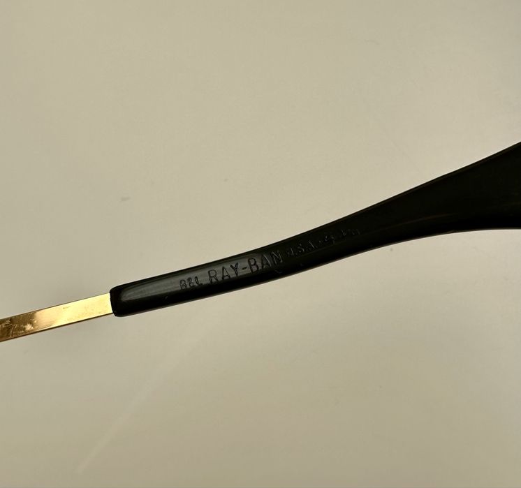 Ray-Ban B&L USA Vintage XL – 60мм G15 стъкло, черно/златно, ТОП състояние