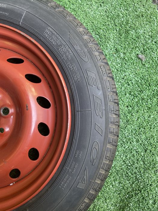 Roata rezerva originala Fiat 500 Lancia 4X98 cu anvelopa 135 80 13