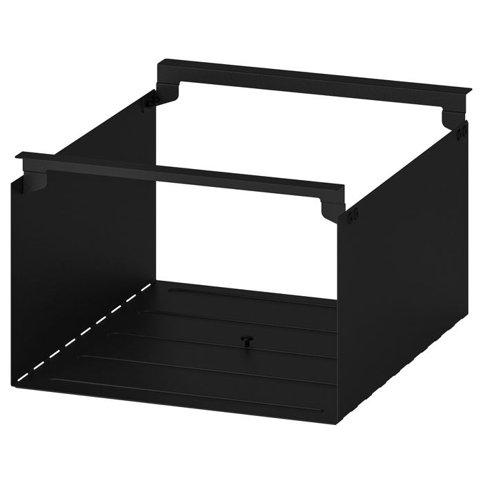 Рафт IKEA ENHET 704.657.55, антрацит, 26×28×15 см – метален, за кухня/баня
