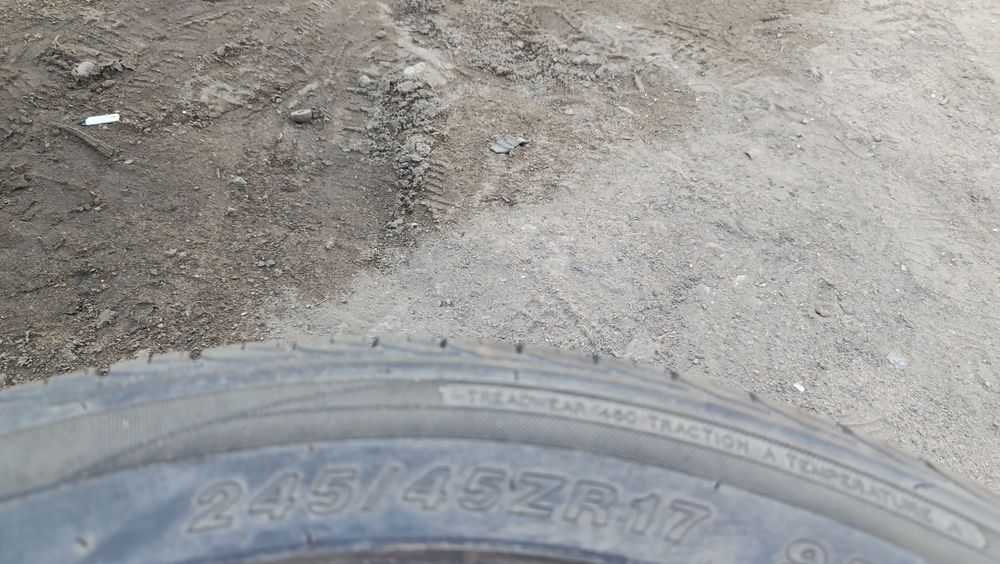 1 шина 245/45/17 летняя