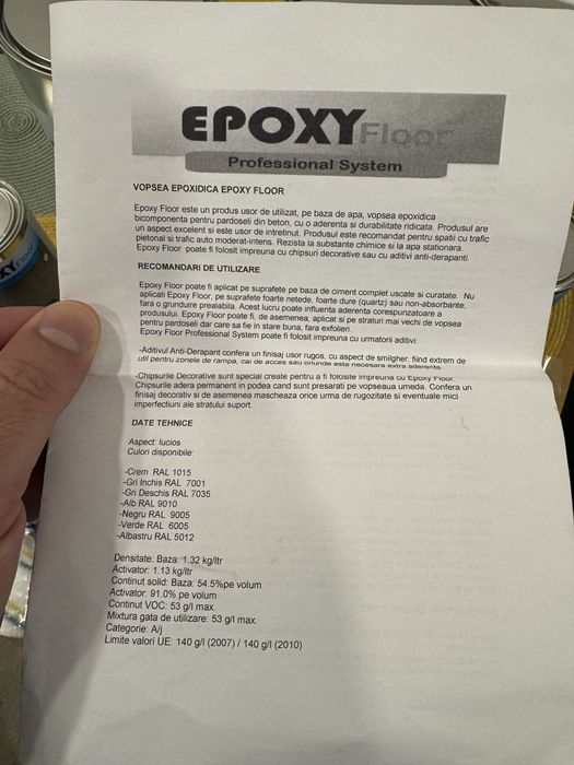 Vopsea epoxidica RAL 7001