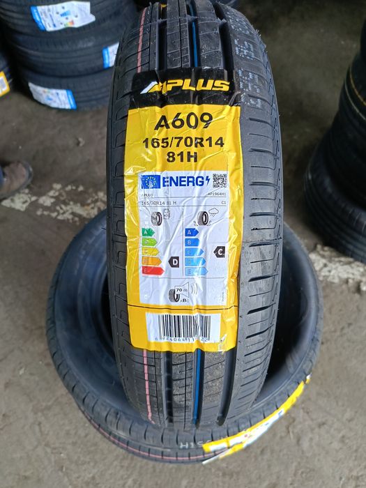 НОВИ ЛЕТНИ -14цола-165/70-1бр.-83лв."APLUS"-,с монтаж и баланс