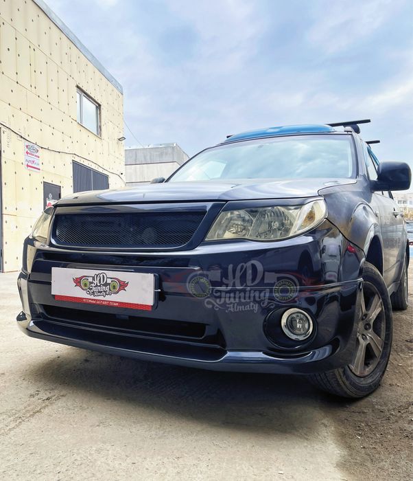 Губа на передний бампер Subaru Forester SH