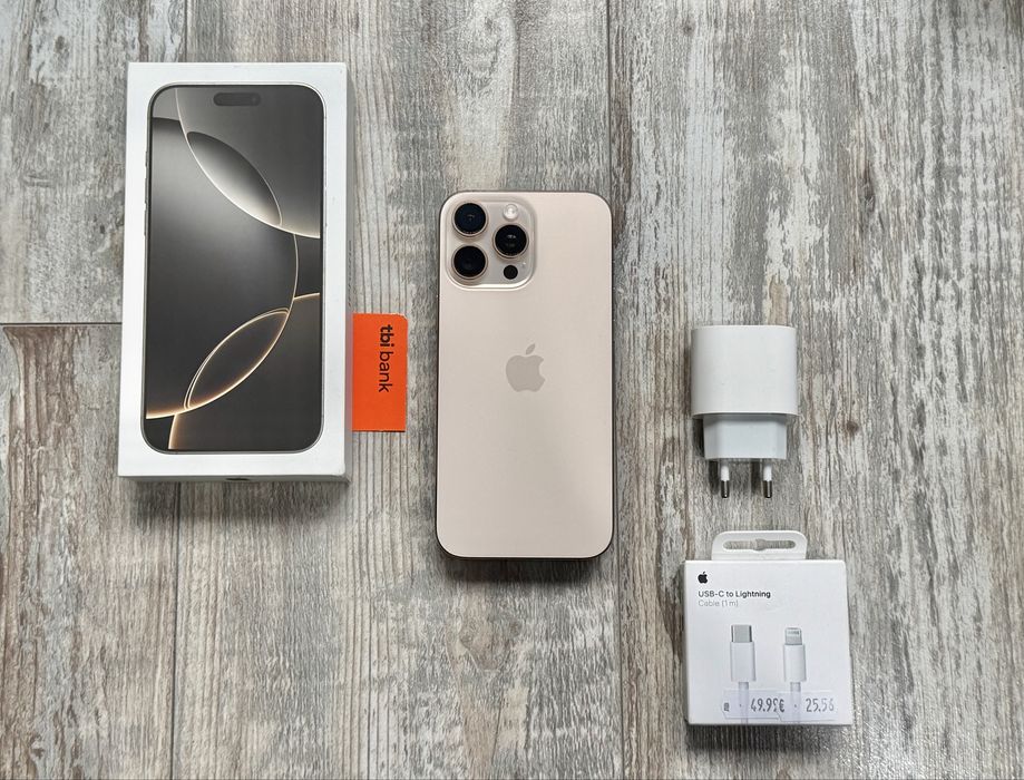 Iphone 16 Pro Max 256 GB - 95 % Батерия Desert Titanium Отличен