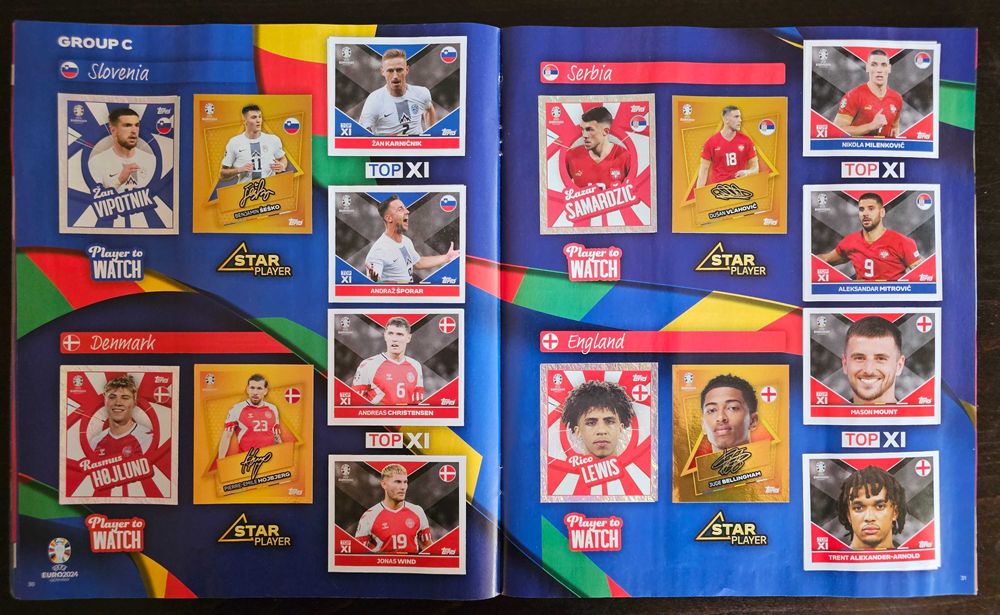 Album Topps EURO2024 / Албум със стикери ЕВРО2024