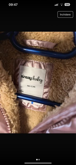 Combinezon roz 80 cm