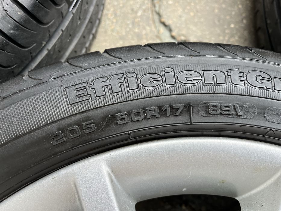 Jante aliaj 4x100mm, anvelope vara 205/50 R17, Renault Megane 2, Scenic, Dacia Logan, Sandero, Opel