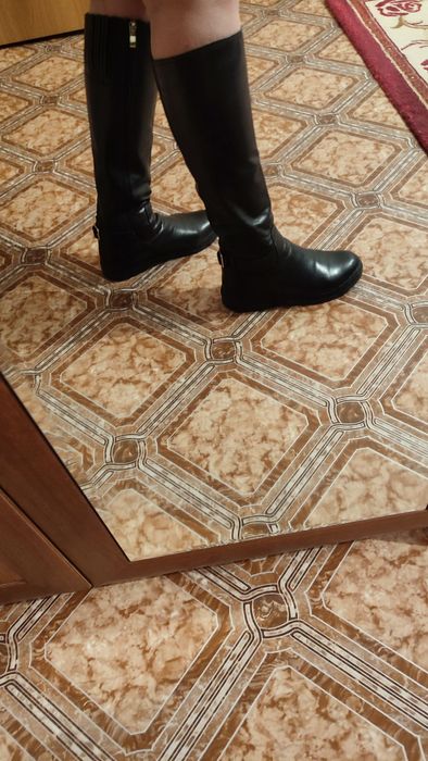 Сапоги зимние кожаные