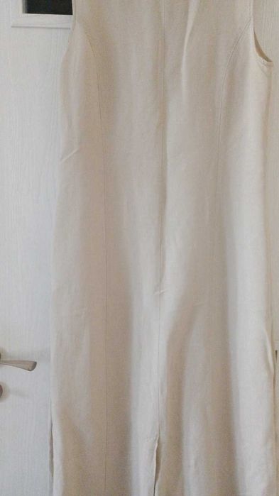 Три рокли от лен в черно и бяло, бежова , бяла  и други рокли