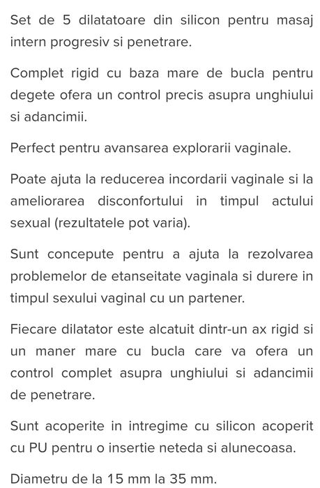 Set pentru  dilatatoare dilatare din silicon, LoveHoney Health
Set pen