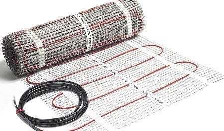 Сверхтонкий электрический теплый пол в виде нагревательных матов Т-Маt