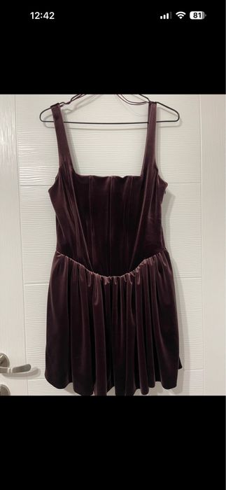 Zara rochie de catifea marimea S