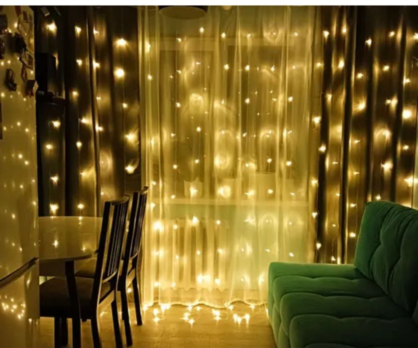 Гиплянда штора 3х3