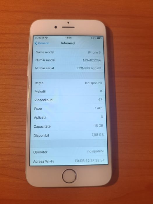 iPhone 6 16GB folosit