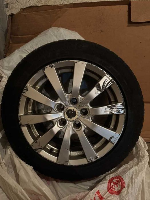 4 броя 205/55 R16, 5x108 Джанти OZ със зимни гуми Continental TS 850