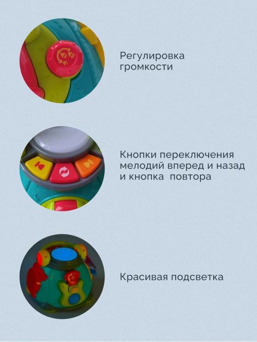 Музыкальный бизиборд развивашка