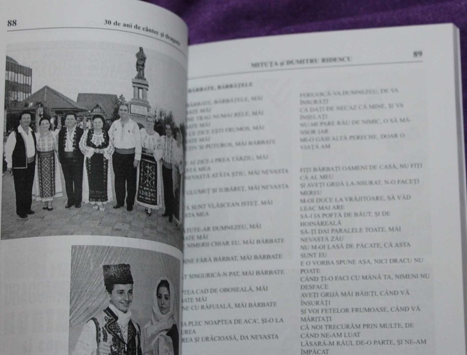 biografii cantareti muzica populara Nutu Leordean mesager al traditiei Mituta Dumitru Ridescu 30 de ani de cantec si dragoste Aurelia Rosu