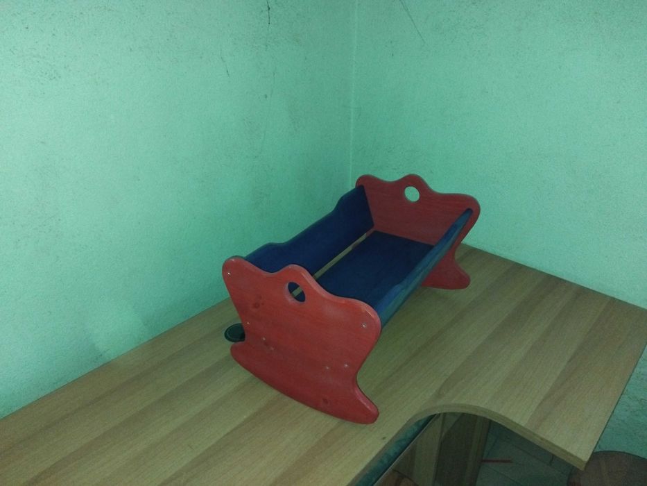 Натурално легло за кукла със хамак