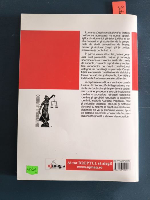 Carte de Drept constituțional și instituții politice, Luminița Dragne,