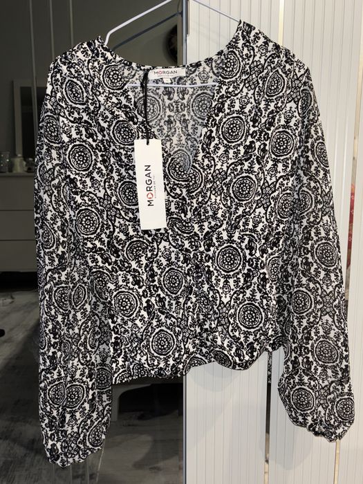 Нова дамска блуза MORGAN с ефектен принт – Размер S
