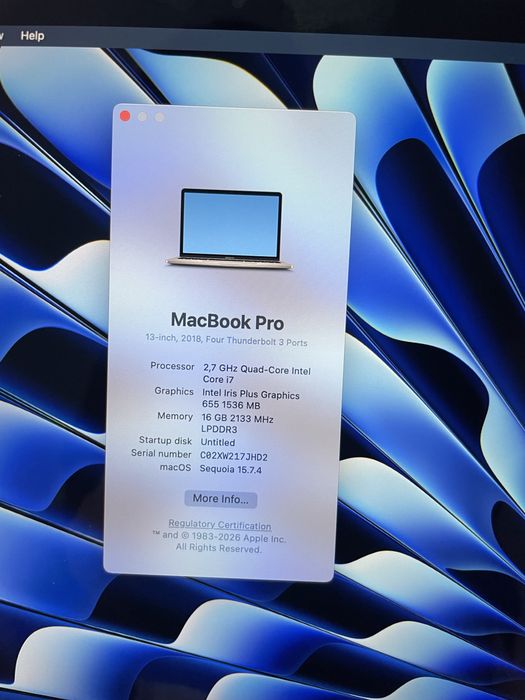 MacBook Pro 2018 13.3’’ 500 GB