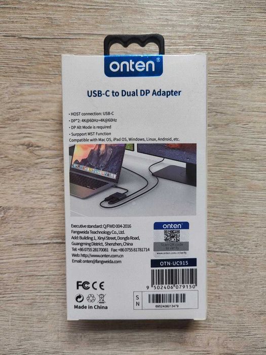 Адаптер USB-C — HDMI — Onten OTN-UC951