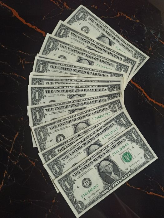 ДОЛЛАР США. Банкноты  номиналом 1 и 2