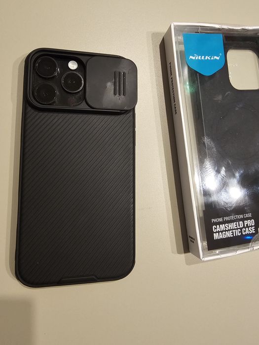 Carcasa iPhone 16 Pro Max Nilkin cu protecție pentru camere