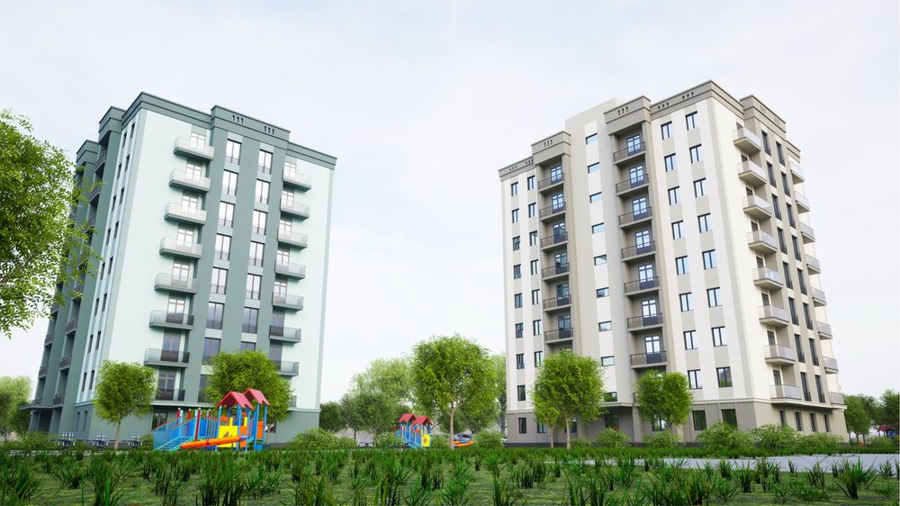 “Yangi O’zbekiston” massivida qad ko’tarayotgan ko’p qavatli uylar!