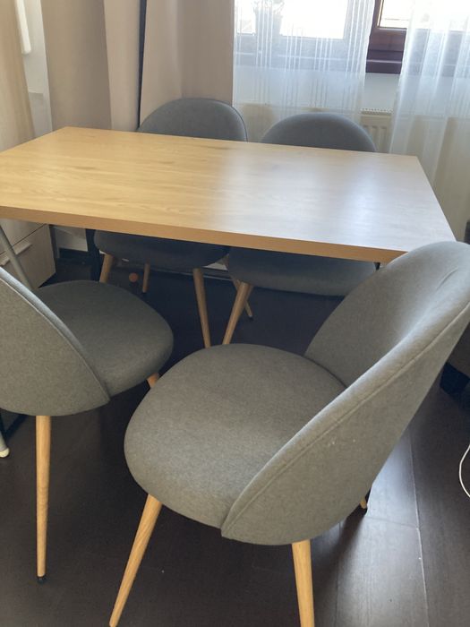 Masa 120x80 cm, cadru metalic