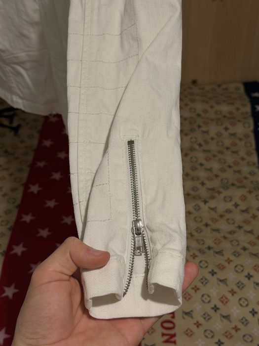 Jachetă albă Asos de blugi de damă mărimea S