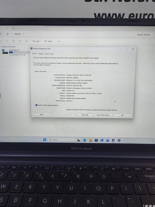 Laptop ASUS 15.6" Vivobook 15 X1504ZA -N-