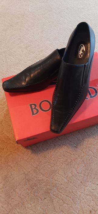 LOT pantofi bărbați sub gleznă, integral piele naturală, culoare negru