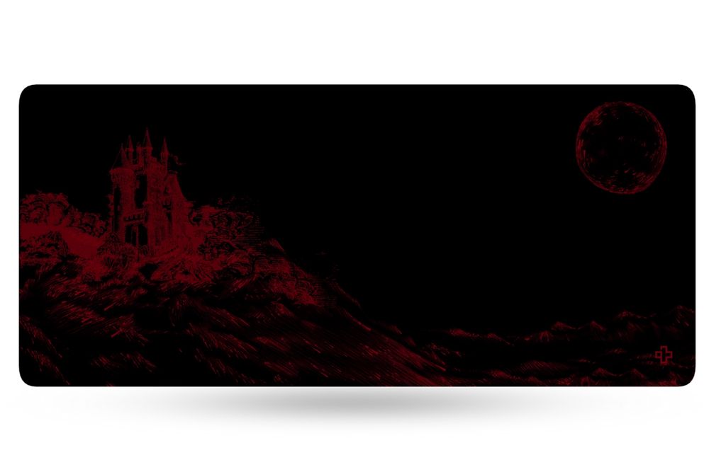 Deskmat Mousepad QwertyKey Dracula 4mm margini cusute