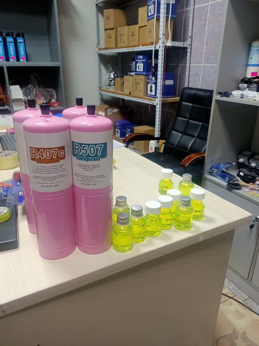 Фреон в ассортименте уплотнительные резинки на холодильники др