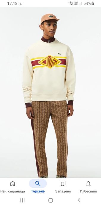 Lacoste Loose Fit Cotton Mens Size 7 - 2XL НОВО! ОРИГИНАЛ! Мъжка Блуза