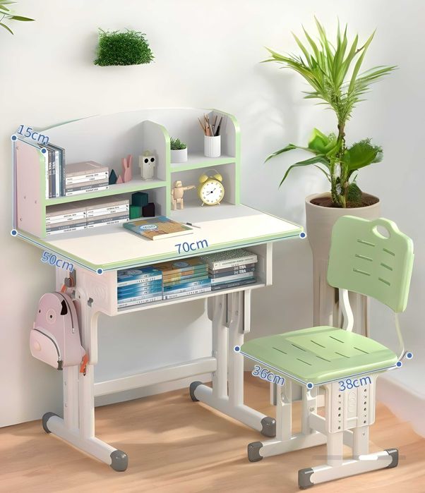 Комплект детского стола и стульчика с регулировкой высоты парта dm16