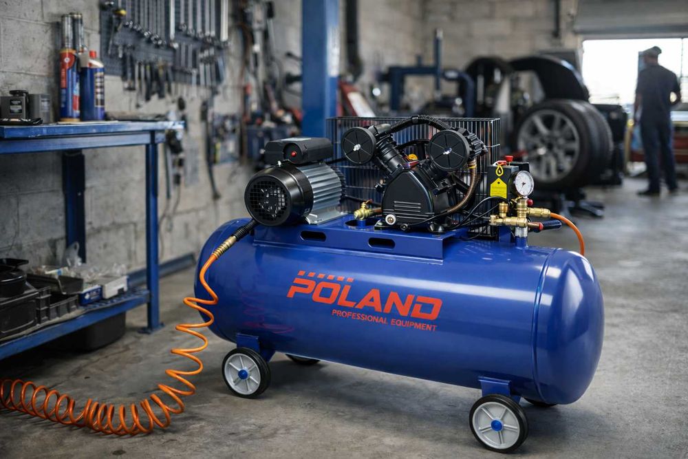 Compresor profesional 200L 8 bari 2 pistoane 220V