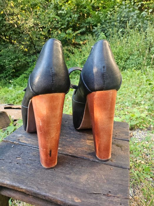 Jeffrey Campbell обувки на ток кожени 40