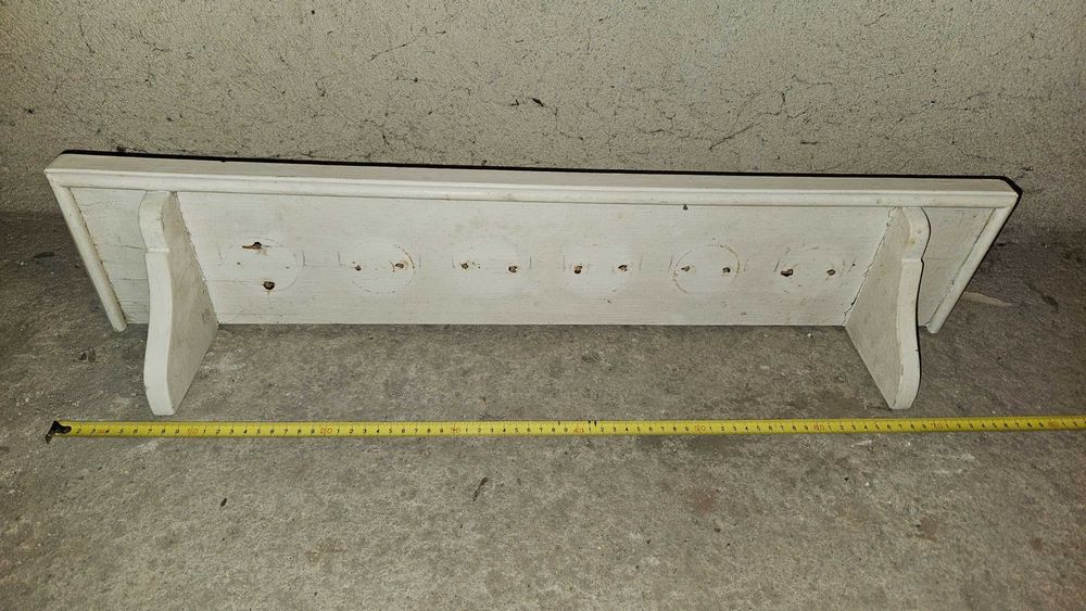 Комплект 2 бр. ретро дървени етажерки закачалки