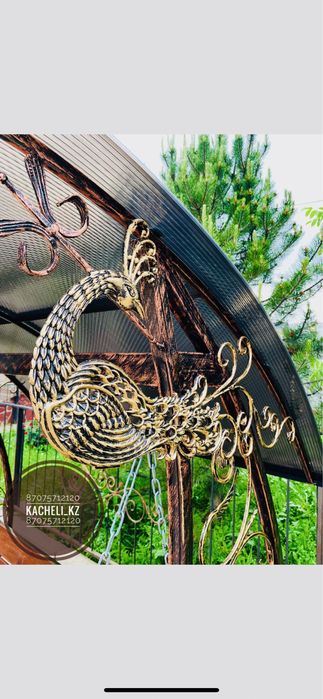 Качели кованые садовые