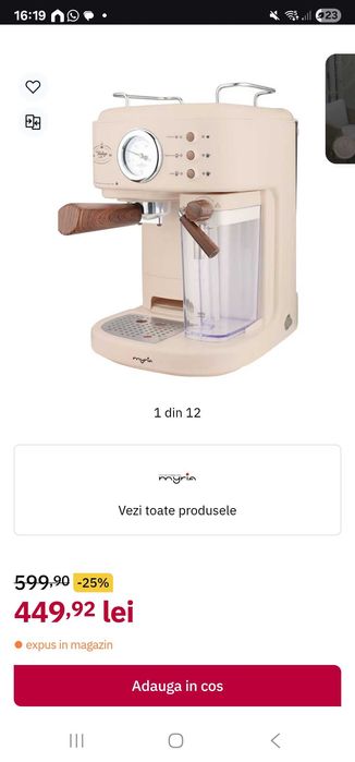 Vând espressor myria